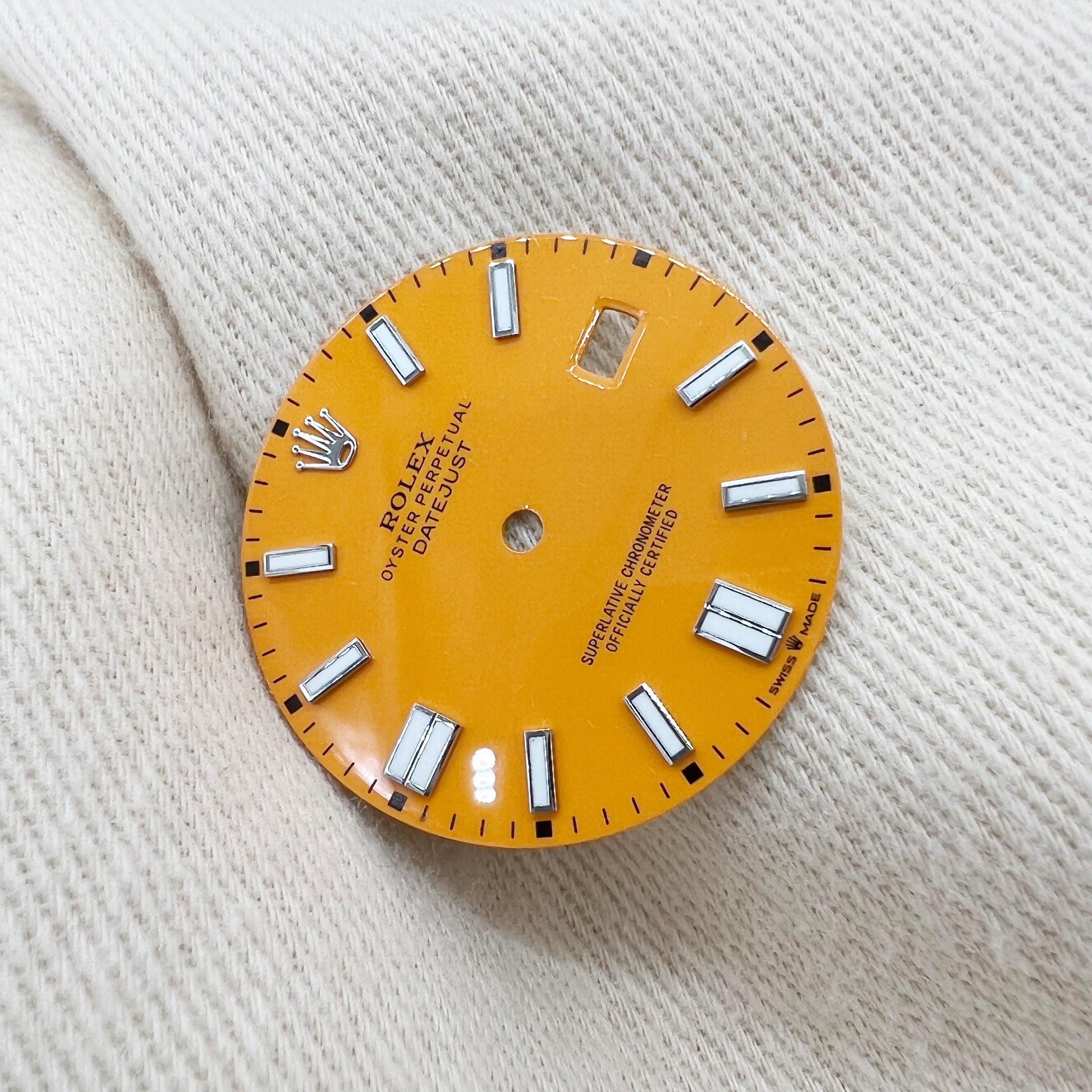 Rolex Oyster Perpetual Date Just Bright Orange Dial With Date 36mm