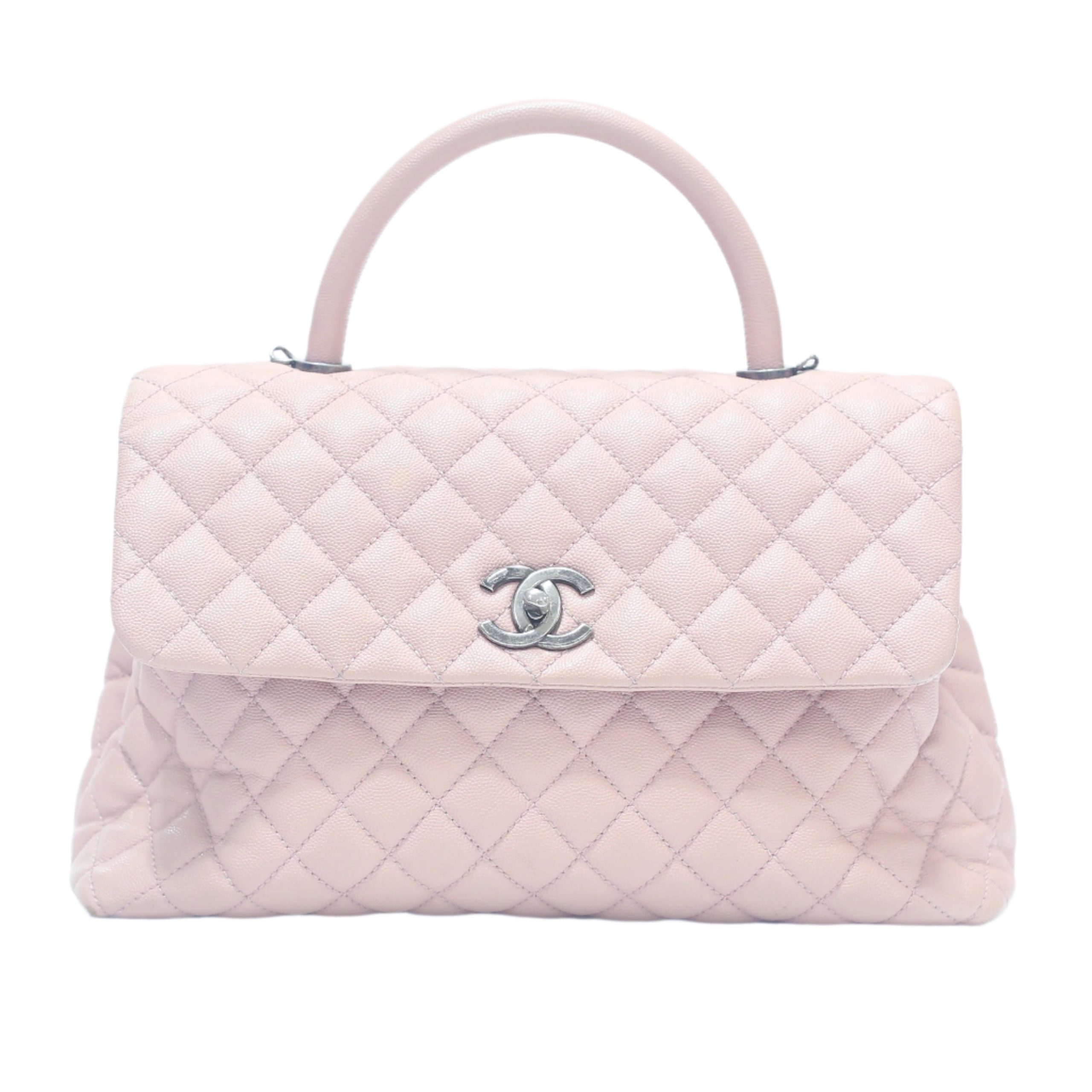 CHANEL Caviar Quilted Medium Coco Handle Flap Bag