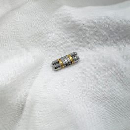 Cartier Must De 21 Ladies 18K Gold and Steel Watch Strap Bracelet Band Link 15mm