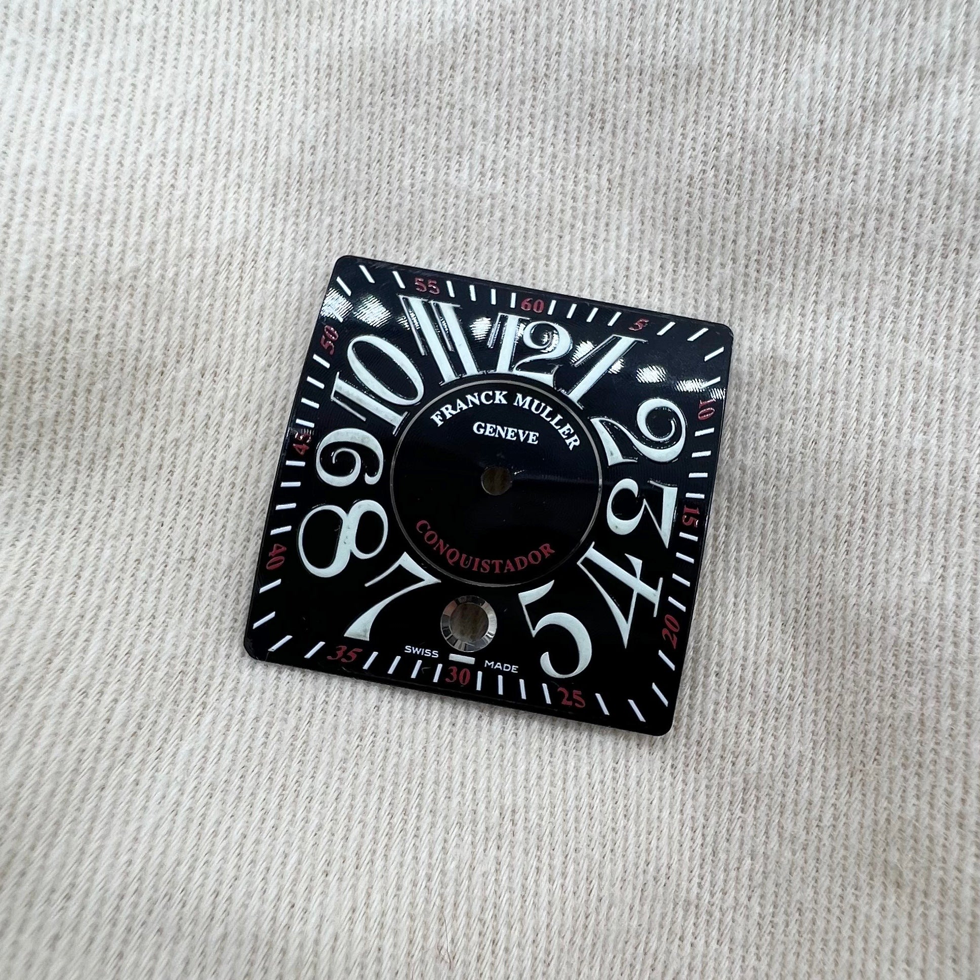 Guaranteed Authentic Franck Muller Geneve Conquistador Cortez Black Dial Swiss Made 31mm x 31mm