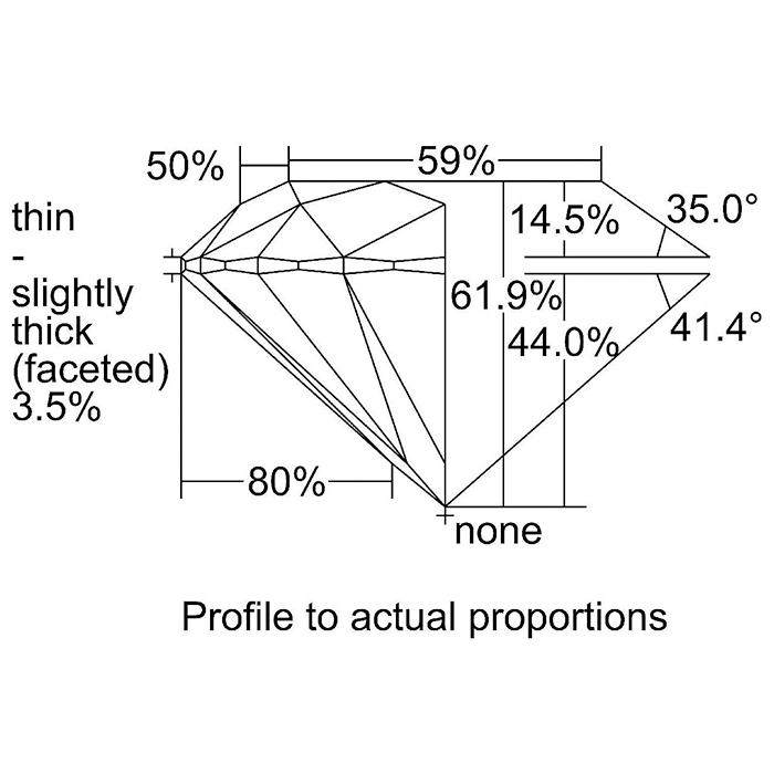 Guaranteed Authentic GIA Loose Diamond  0.5 Carat Round Natural Diamond 0.5/F/VS1 with GIA Certification