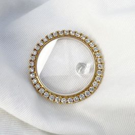 Rolex Date Just, Day Date Bezel Size from 36mm Vvs F Color 18K Gold 4 Carot Diamonds