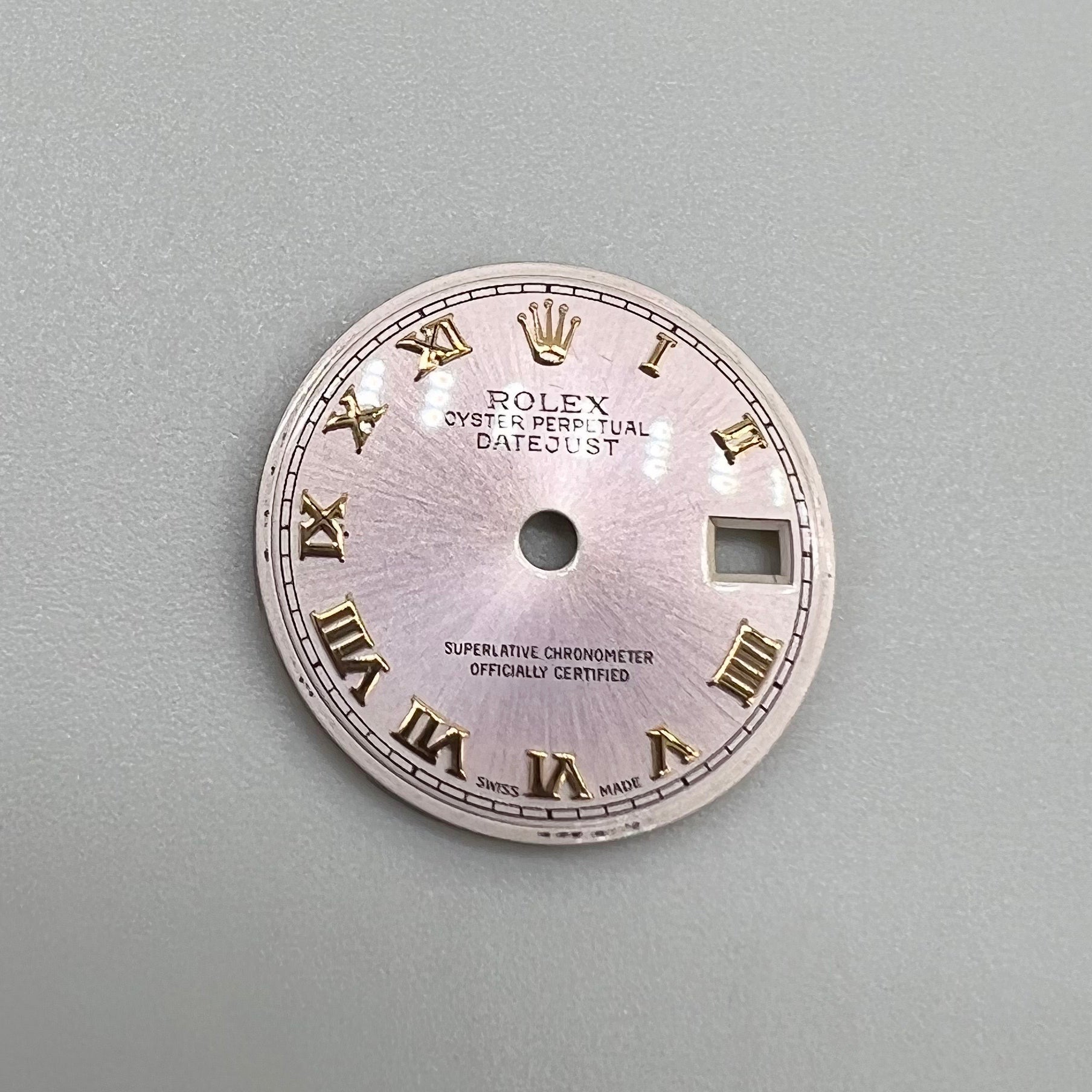 Guaranteed Authentic Rolex Oyster Perpetual Datejust With Date Superlative Chronometer Officially Certified Swiss Made Pink Dial 26mm