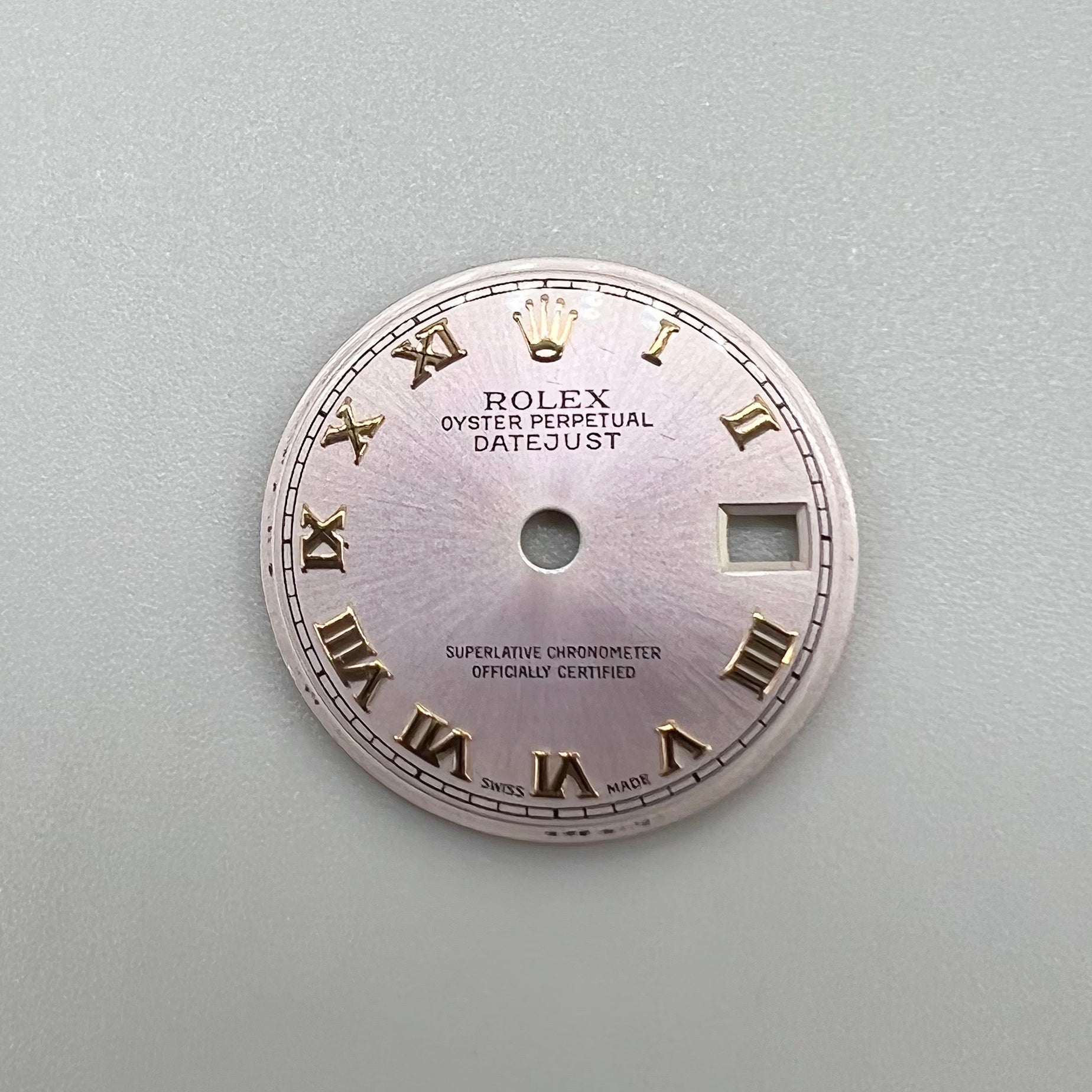 Guaranteed Authentic Rolex Oyster Perpetual Datejust With Date Superlative Chronometer Officially Certified Swiss Made Pink Dial 26mm