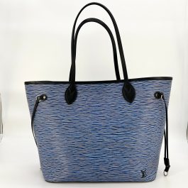 Louis Vuitton Epi Neverfull MM Denim Light [Guaranteed Authentic]