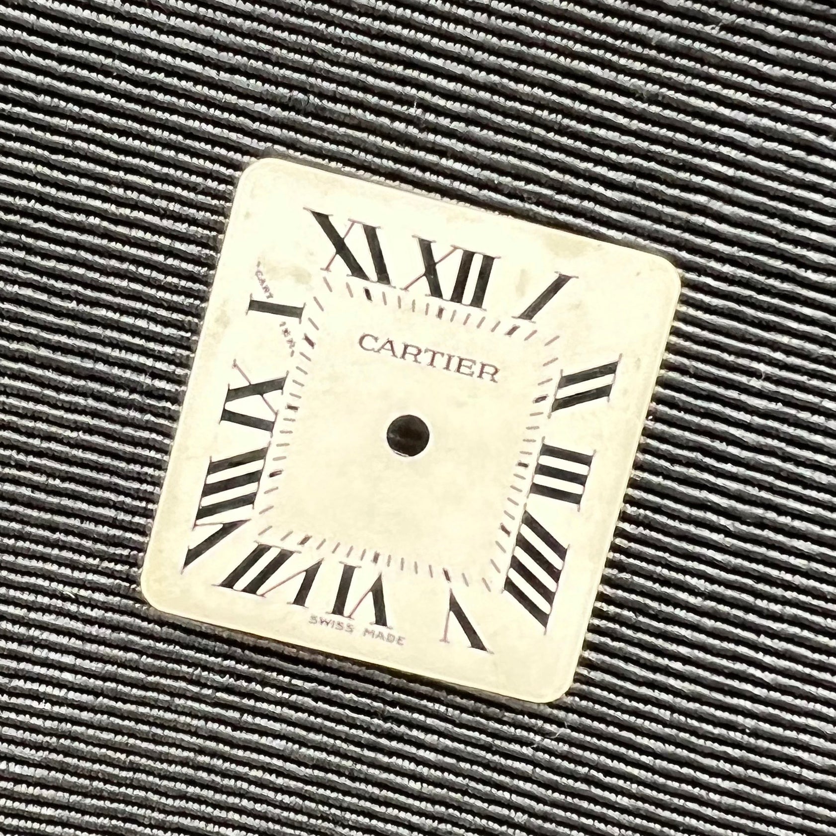 Guaranteed Authentic Cartier Mini Tank 15 mm x 15mm Silver Swiss Dial Part
