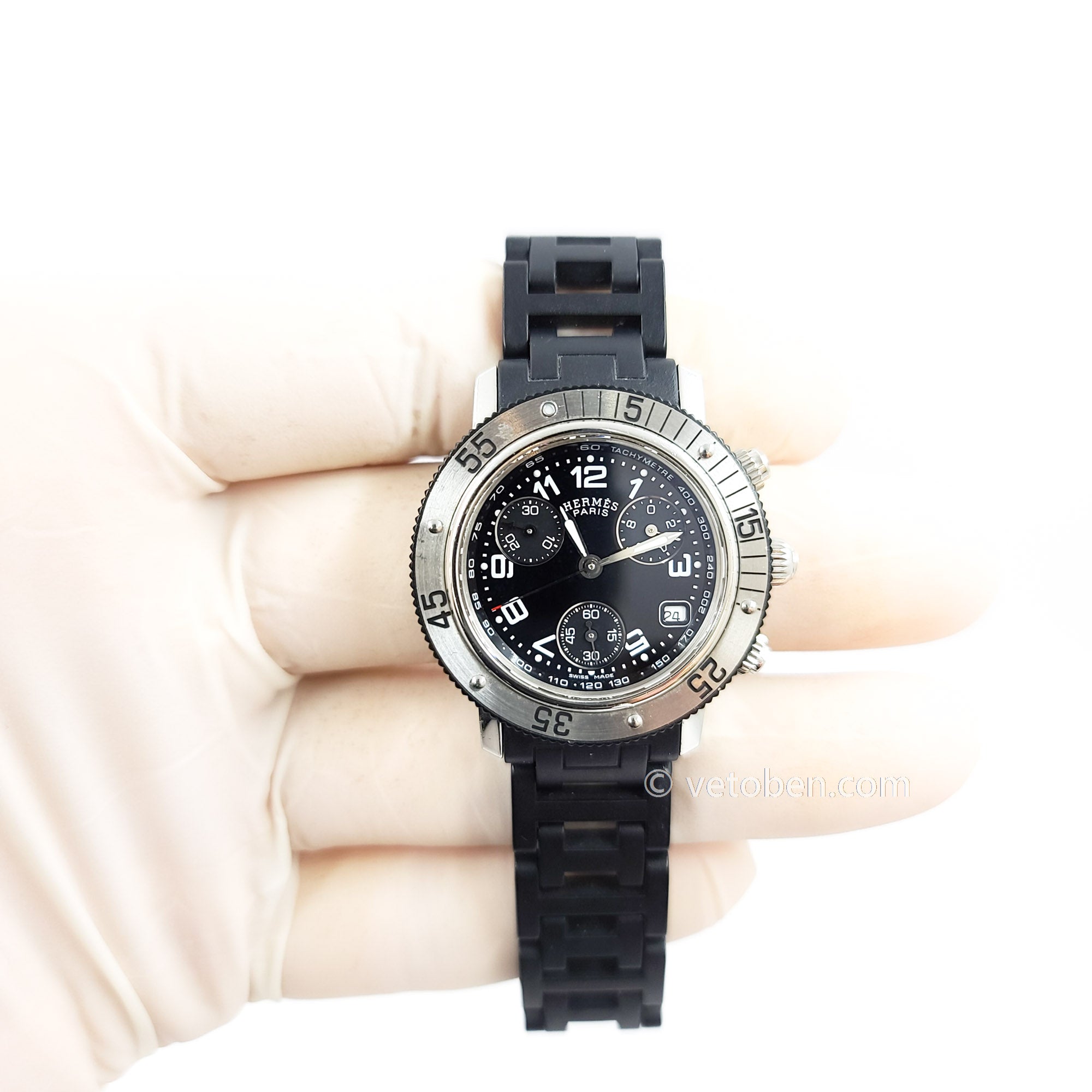 Authentic Hermes Clipper Diver Chronograph