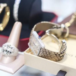 Cartier Tank Francaise Watch 3169 FULL DIAMONDS