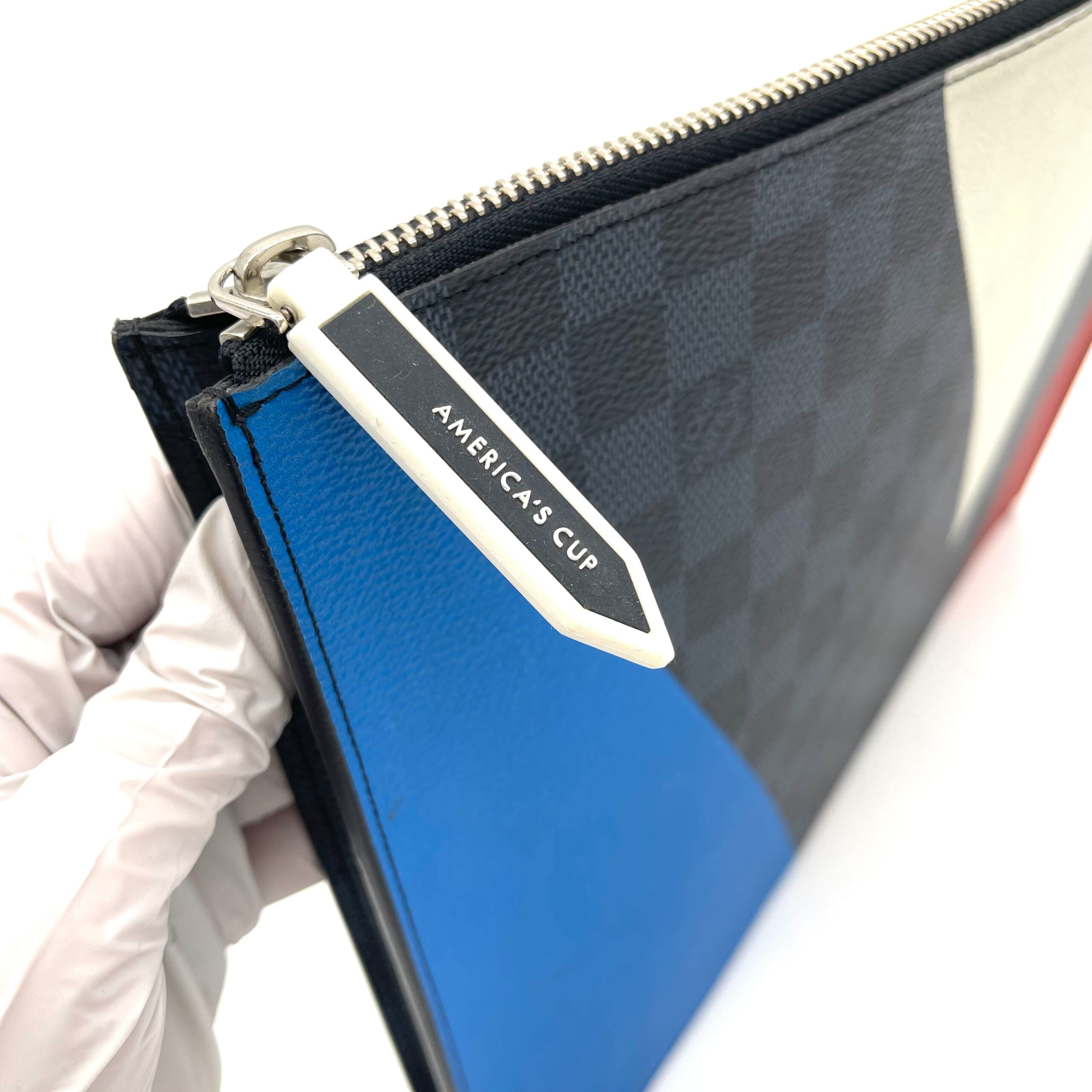 LOUIS VUITTON Damier Cobalt America's Cup Regatta Poche Documents Portfolio Case