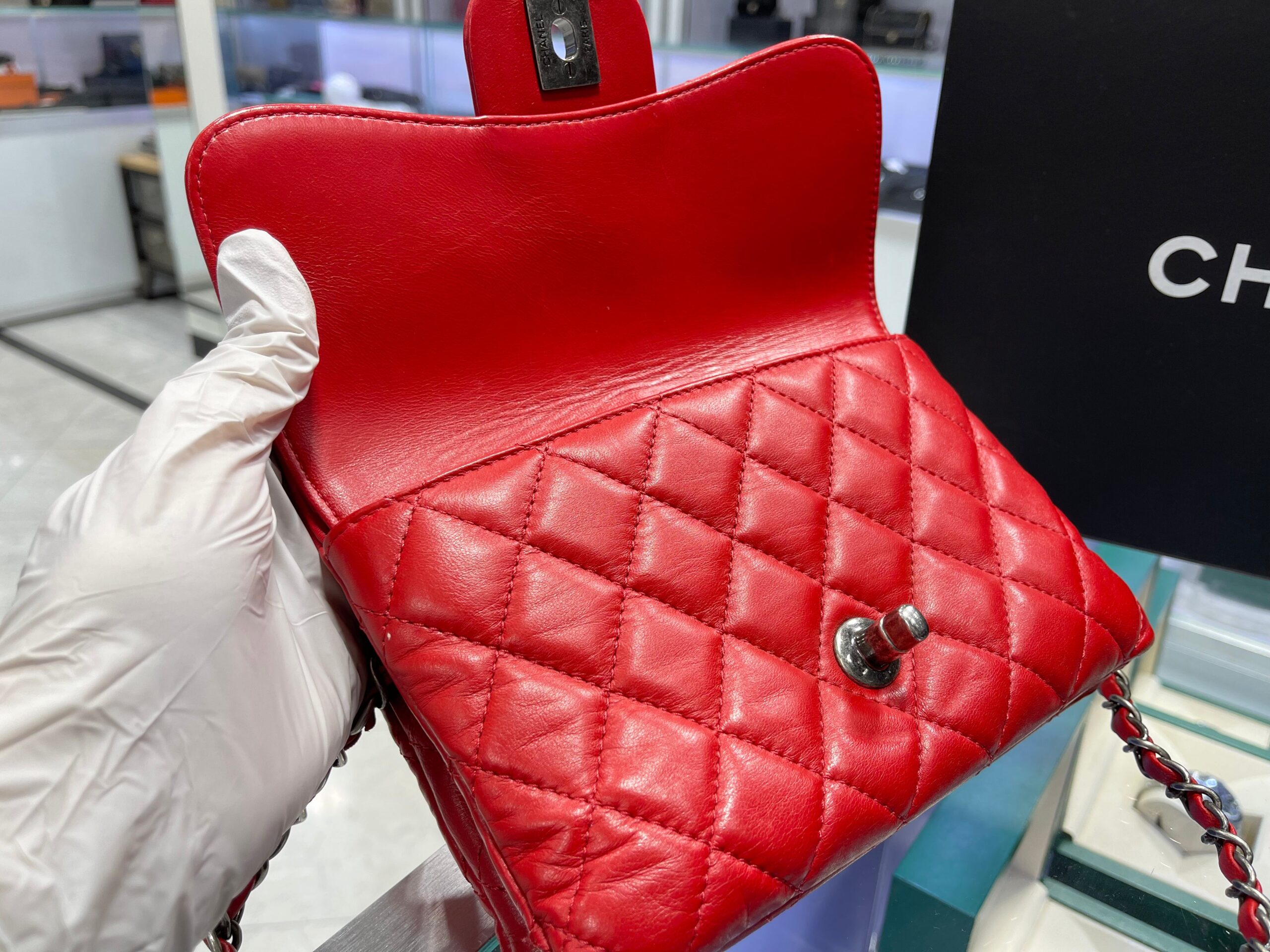 Chanel Paris-Salzburg Zip Multi Flap Bag Quilted Lambskin Mini 2015-2016