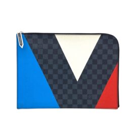 LOUIS VUITTON Damier Cobalt America’s Cup Regatta Poche Documents Portfolio Case