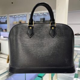 LOUIS VUITTON Epi Alma PM Black