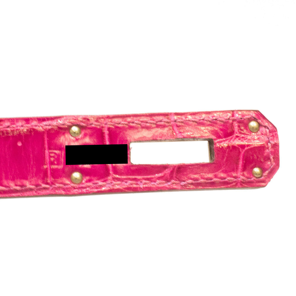 Hermes Birkin Bag 35cm Scheherazade Porosus Crocodile Silver Hardware