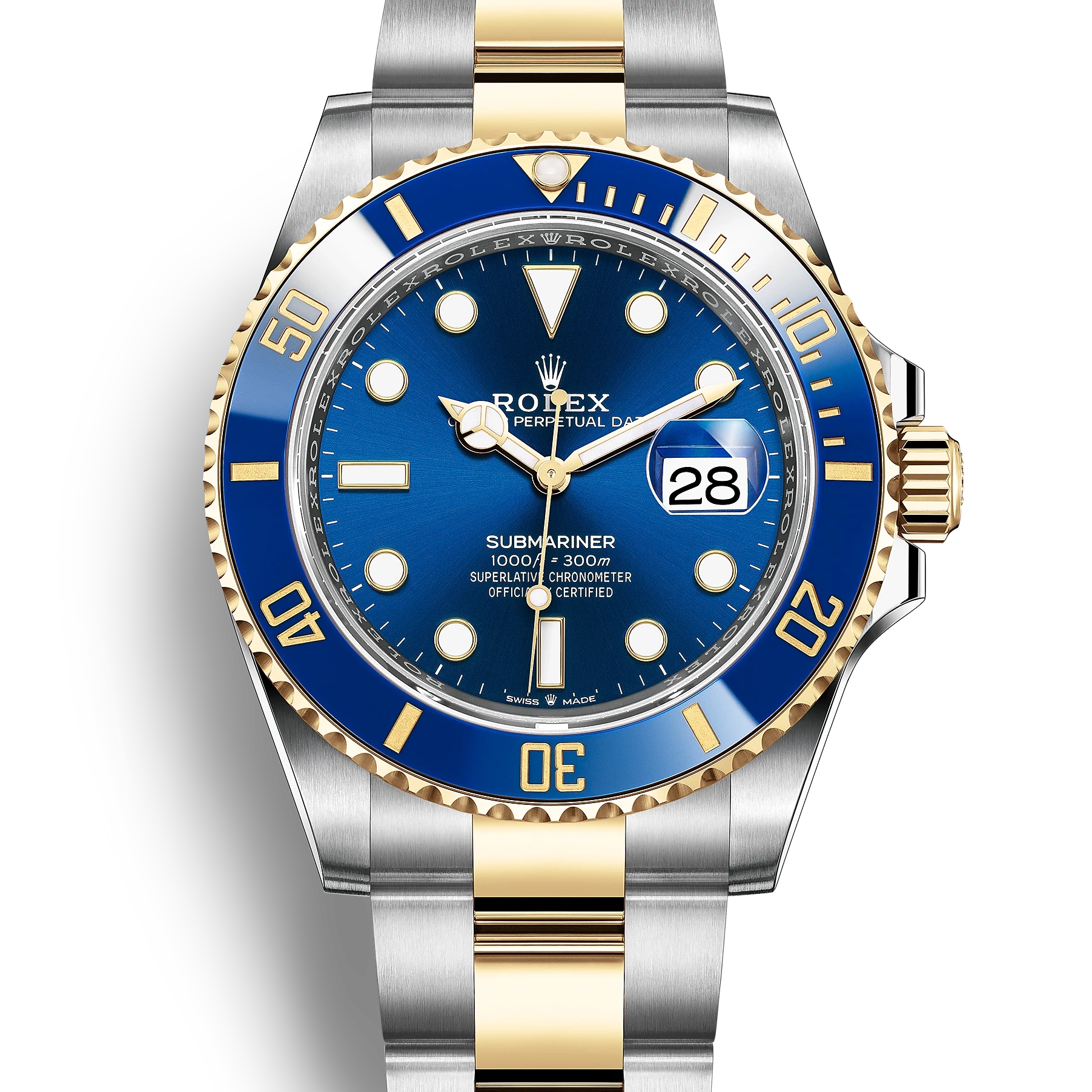 Rolex Oyster Perpetual Submariner Date 18K Yellow Gold & Stainless Steel Men's Watch, Preowned- 116613LB Rolex
